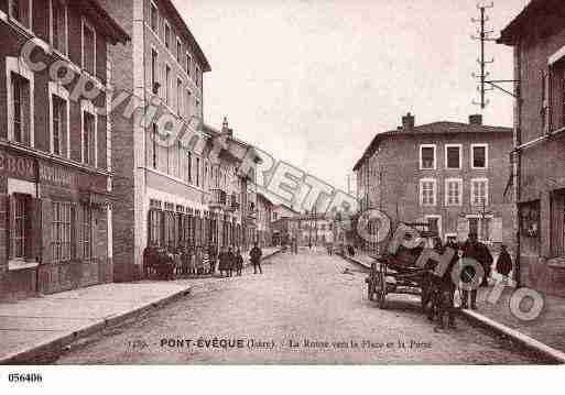 Ville de PONTEVEQUE, carte postale ancienne