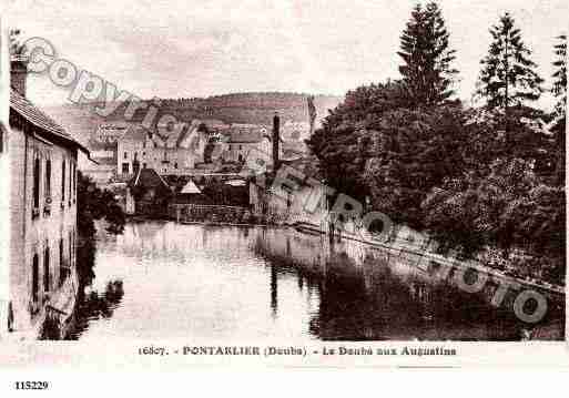 Ville de PONTARLIER, carte postale ancienne