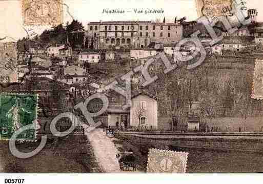 Ville de POUDENAS, carte postale ancienne