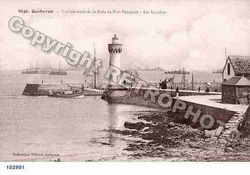 Ville de QUIBERON, carte postale ancienne