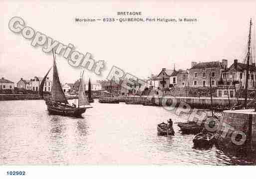 Ville de QUIBERON, carte postale ancienne