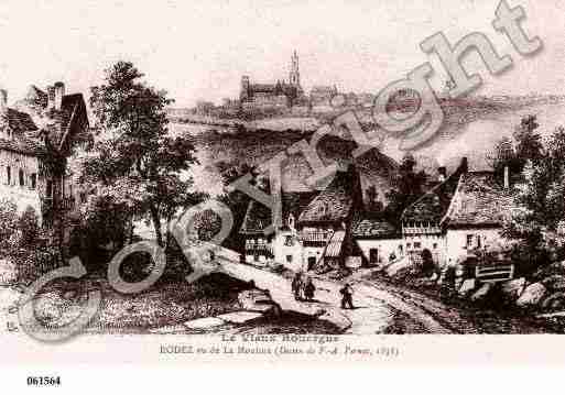 Ville de RODEZ, carte postale ancienne