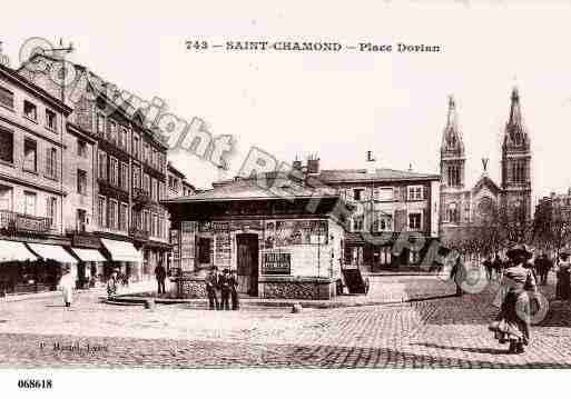 Ville de SAINTCHAMOND, carte postale ancienne