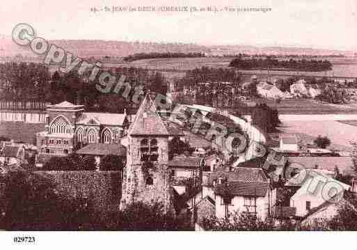 Ville de SAINTJEANLESDEUXJUMEAUX, carte postale ancienne