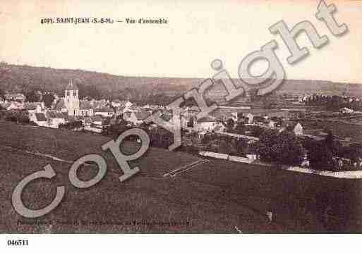 Ville de SAINTJEANLESDEUXJUMEAUX, carte postale ancienne