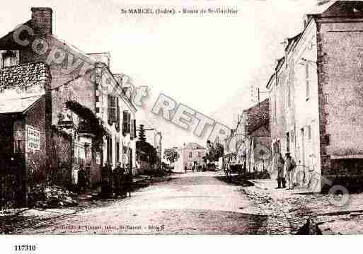 Ville de SAINTMARCEL, carte postale ancienne