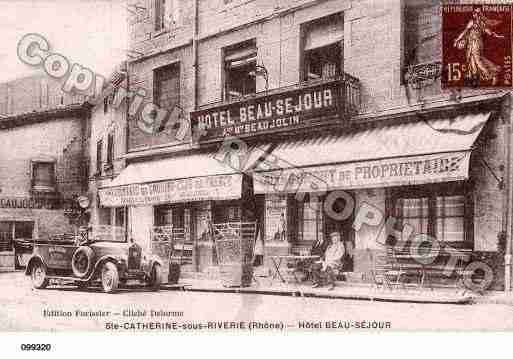 Ville de SAINTECATHERINE, carte postale ancienne