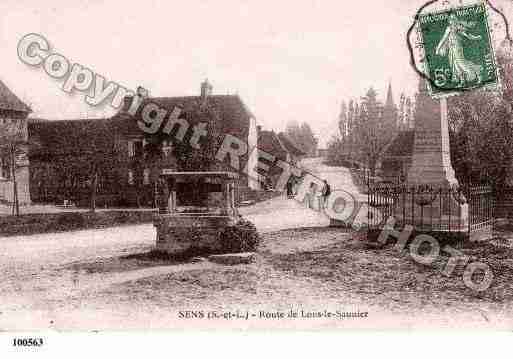 Ville de SENSSURSEILLE, carte postale ancienne