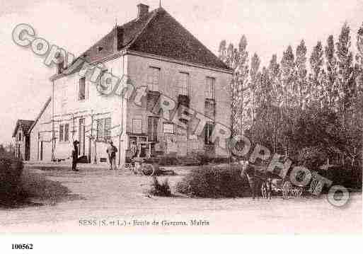 Ville de SENSSURSEILLE, carte postale ancienne