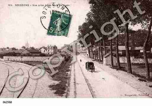 Ville de SOISSONS, carte postale ancienne