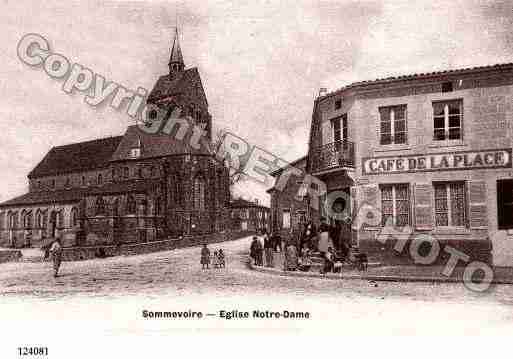 Ville de SOMMEVOIRE, carte postale ancienne