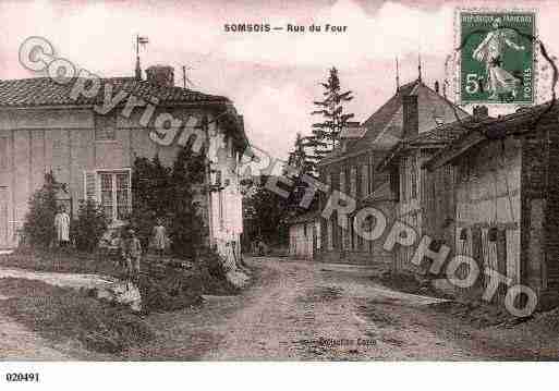 Ville de SOMSOIS, carte postale ancienne