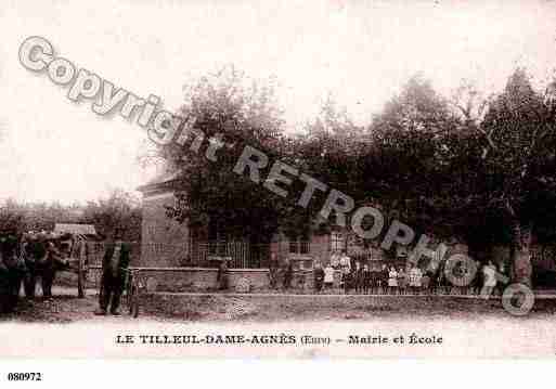 Ville de TILLEULDAMEAGNES, carte postale ancienne