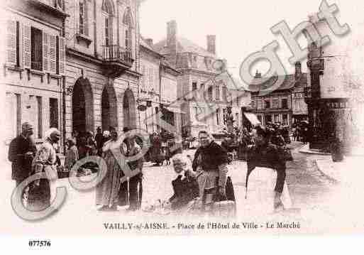 Ville de VAILLYSURAISNE, carte postale ancienne