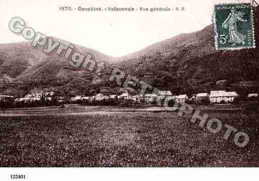 Ville de VALBONNAIS, carte postale ancienne