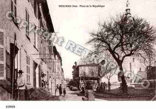 Ville de VIDAUBAN, carte postale ancienne