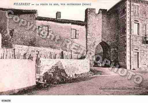 Ville de VILLEREST, carte postale ancienne