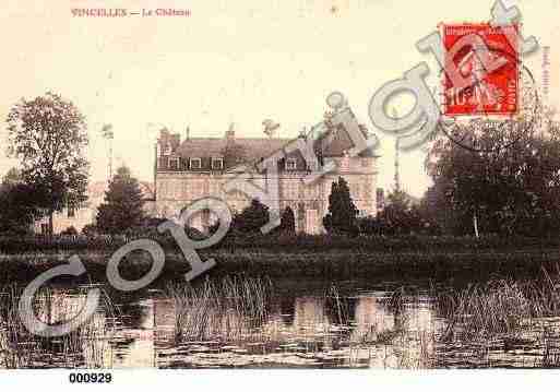 Ville de VINCELLES, carte postale ancienne