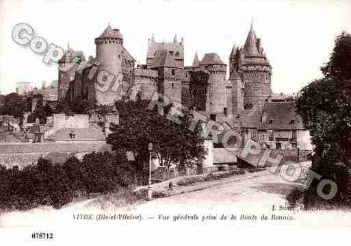 Ville de VITRE, carte postale ancienne