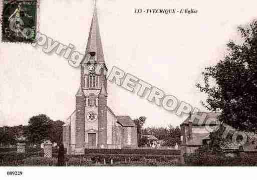 Ville de YVECRIQUE, carte postale ancienne