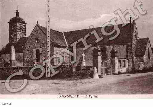 Ville de ANNOVILLE, carte postale ancienne