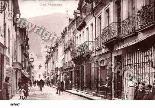 Ville de BAGNERESDELUCHON, carte postale ancienne