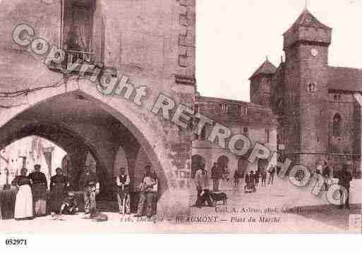 Ville de BEAUMONT, carte postale ancienne