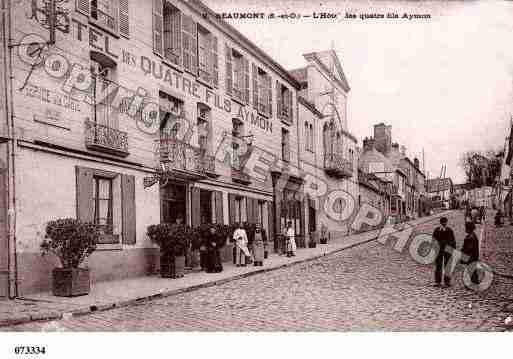 Ville de BEAUMONTSUROISE, carte postale ancienne