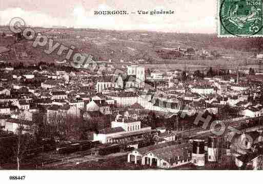 Ville de BOURGOINJALLIEU, carte postale ancienne