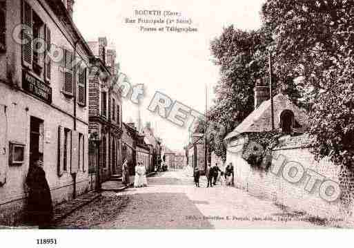 Ville de BOURTH, carte postale ancienne