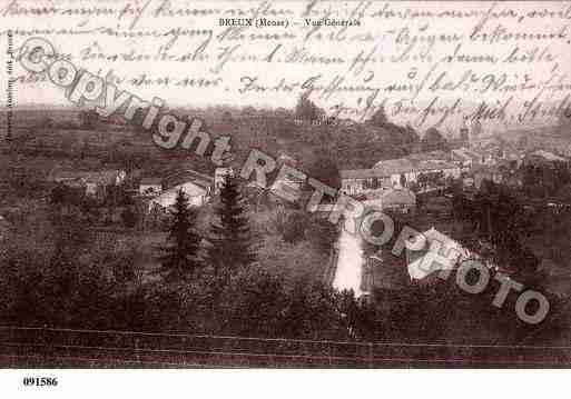 Ville de BREUX, carte postale ancienne