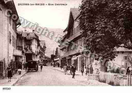 Ville de BRIDESLESBAINS, carte postale ancienne