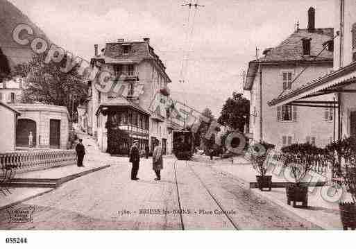 Ville de BRIDESLESBAINS, carte postale ancienne