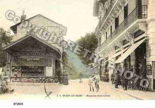 Ville de BRIDESLESBAINS, carte postale ancienne