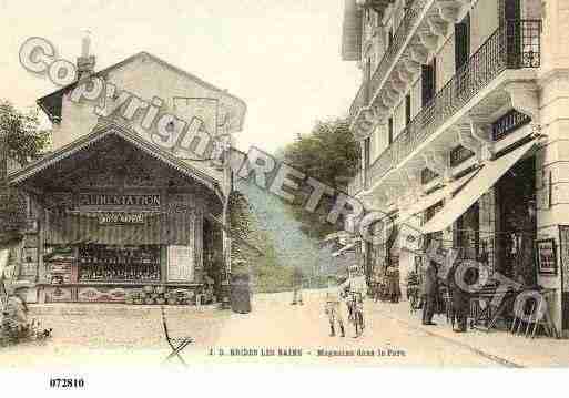 Ville de BRIDESLESBAINS, carte postale ancienne