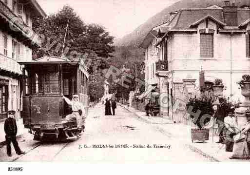 Ville de BRIDESLESBAINS, carte postale ancienne