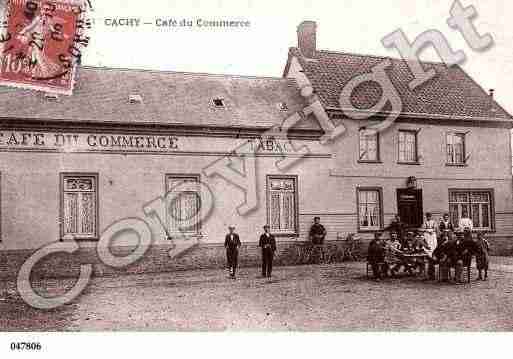 Ville de CACHY, carte postale ancienne