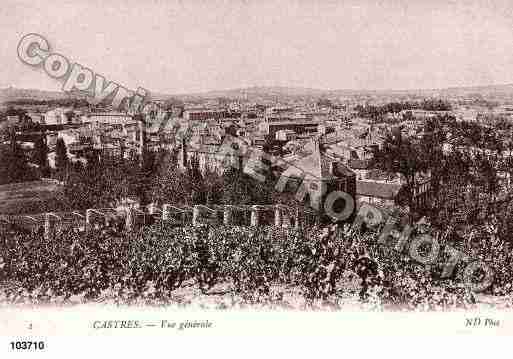Ville de CASTRES, carte postale ancienne