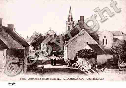 Ville de CHAMBERAT, carte postale ancienne