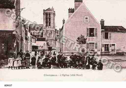 Ville de CHAMPEAUX, carte postale ancienne