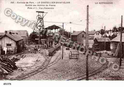 Ville de CHATELLIER(LE), carte postale ancienne