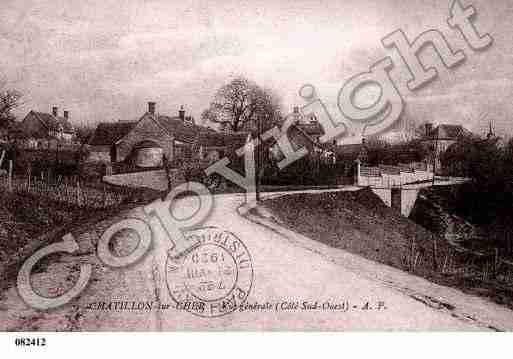 Ville de CHATILLONSURCHER, carte postale ancienne