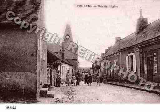 Ville de COULANSSURGEE, carte postale ancienne