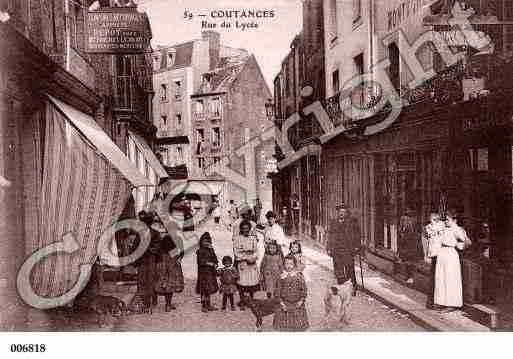 Ville de COUTANCES, carte postale ancienne