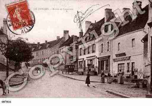 Ville de DONJON(LE), carte postale ancienne