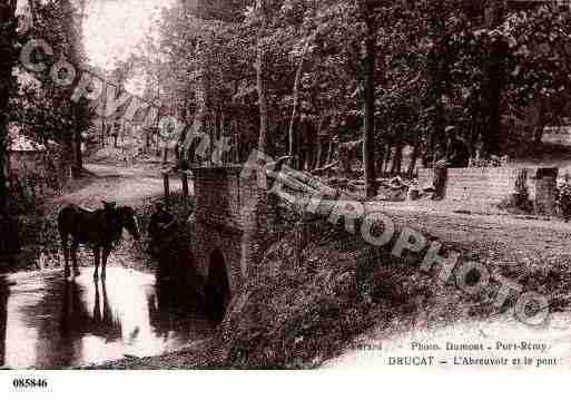 Ville de DRUCAT, carte postale ancienne