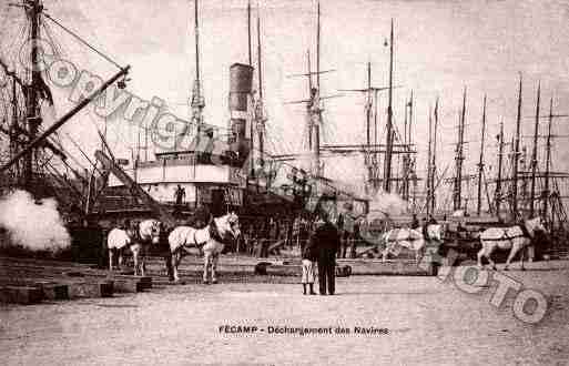 Ville de FECAMP, carte postale ancienne