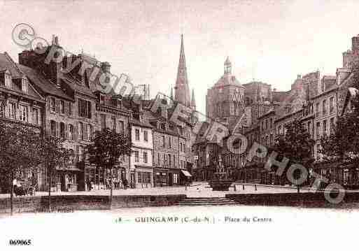 Ville de GUINGAMP, carte postale ancienne