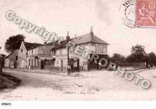 Ville de IVERNY, carte postale ancienne