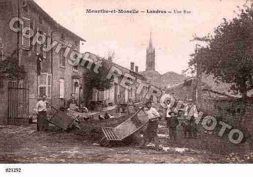 Ville de LANDRES, carte postale ancienne